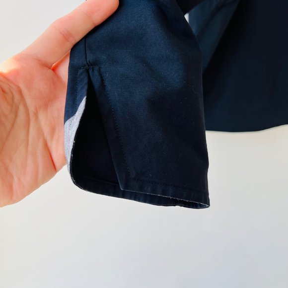 ❤️ Jil Sander Dolman sleeves Collared shirt in Navy Blue, Size 38 - Picture 6 of 8